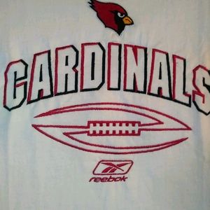 Reebok Made in USA Arizona Cardinals T Shirt Heavy
